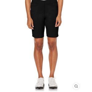 NWT PGA Tour Womens Stretch 360 Golf Short Black Athletic Bermuda Shorts Stretch